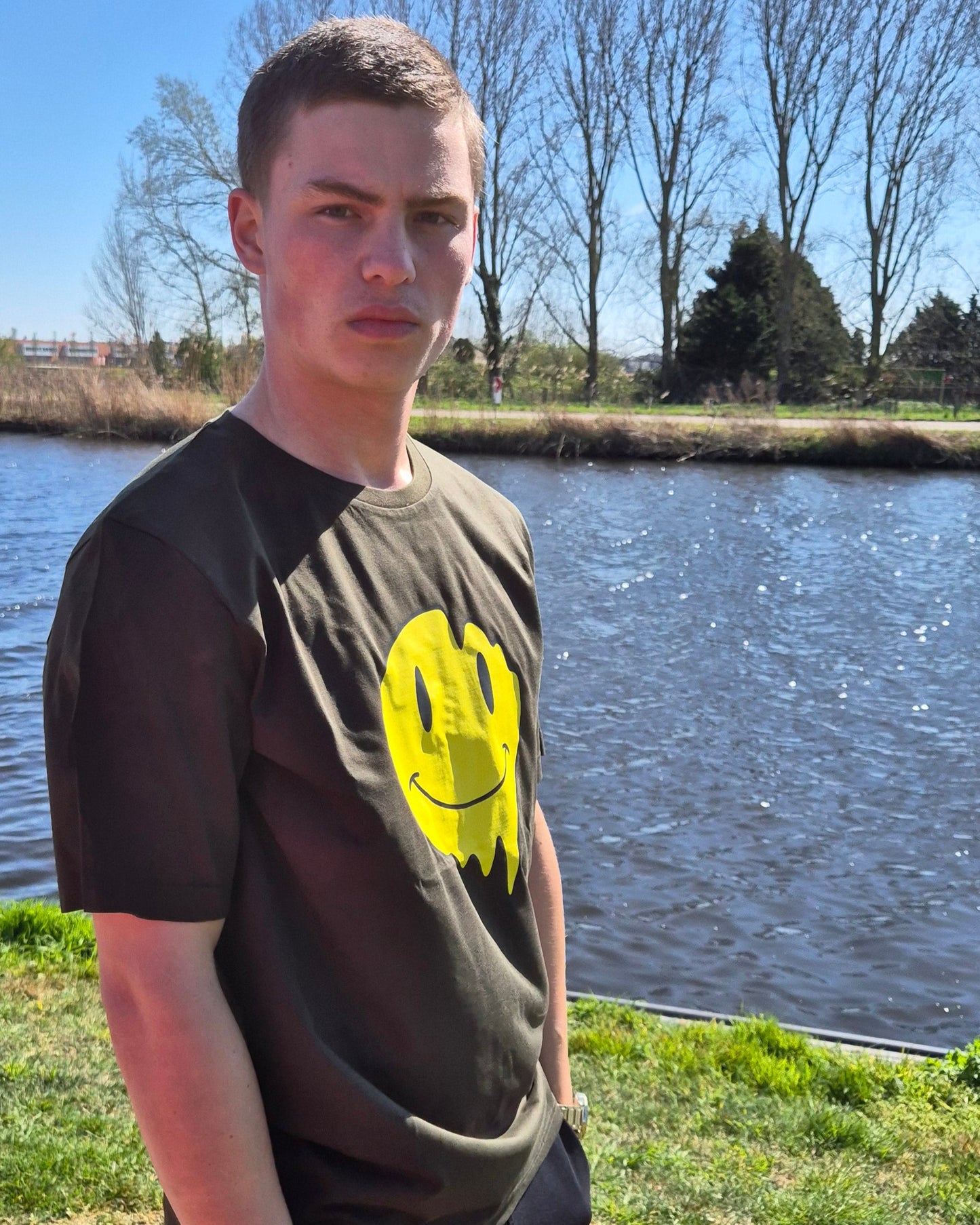 Shirt zwart smiley