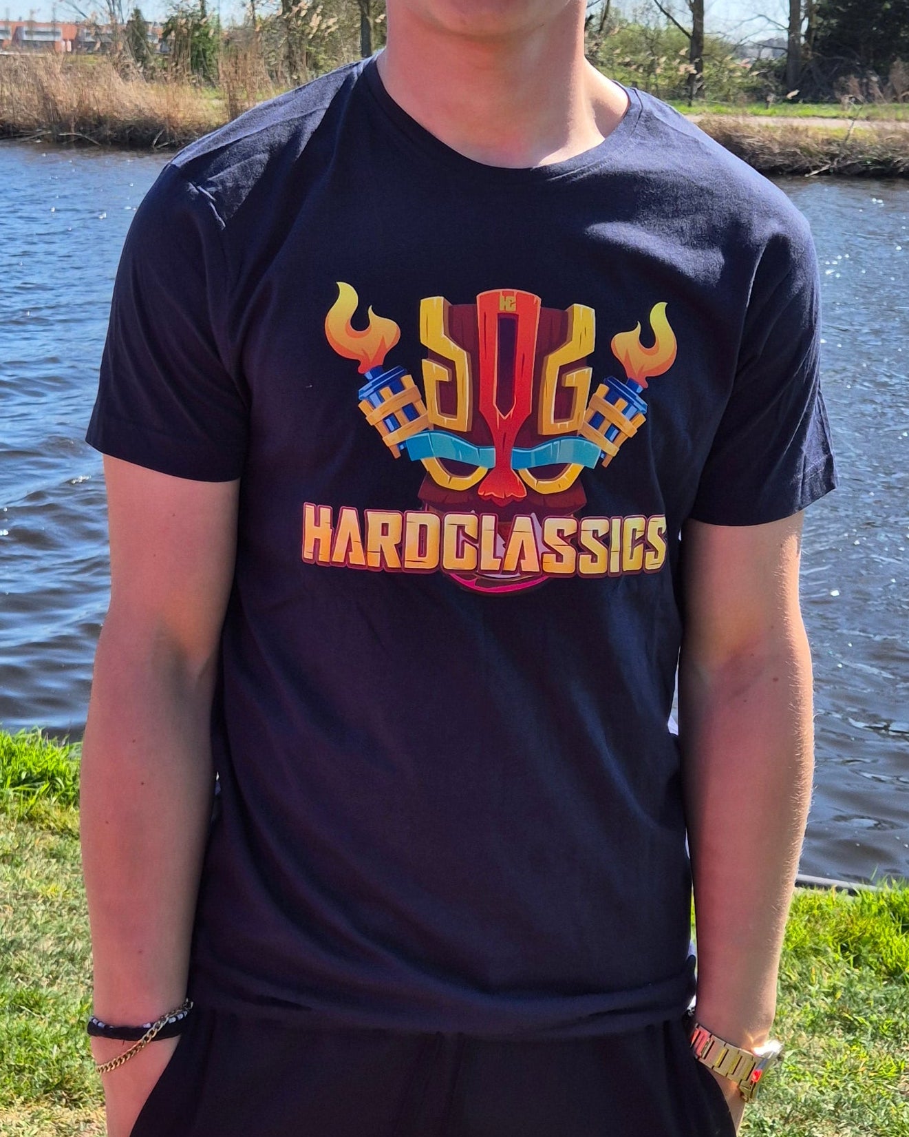 hardclassics totem shirt donker blauw
