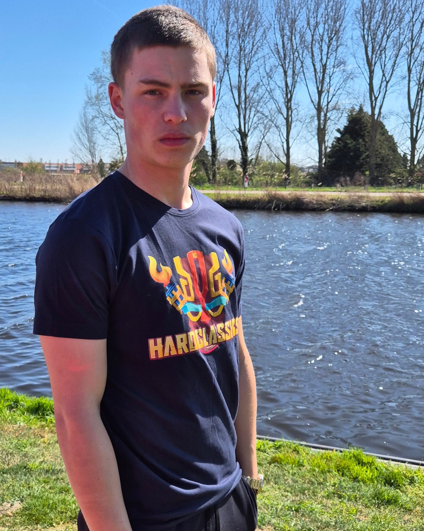 hardclassics totem shirt donker blauw