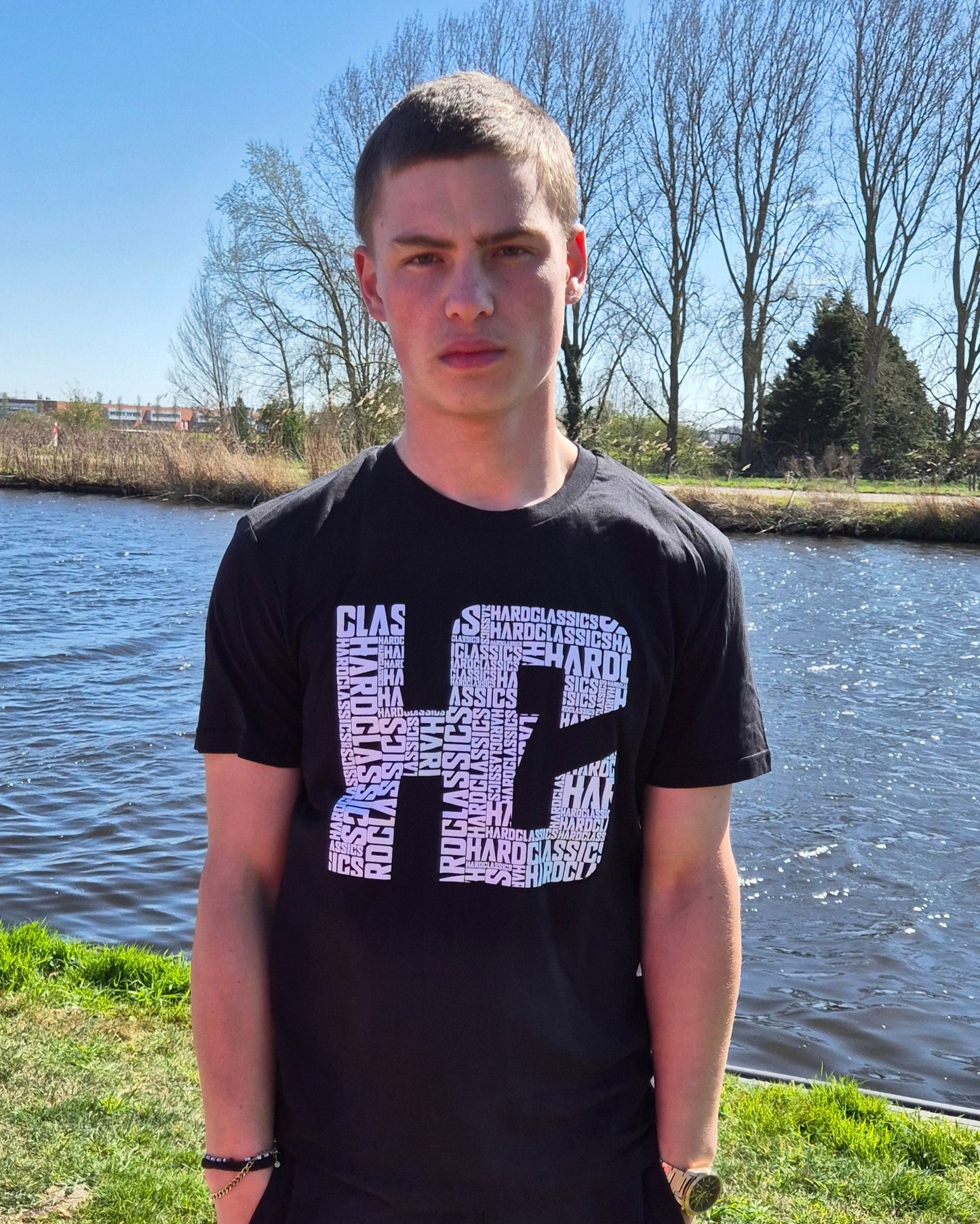 hardclassics logo shirt zwart