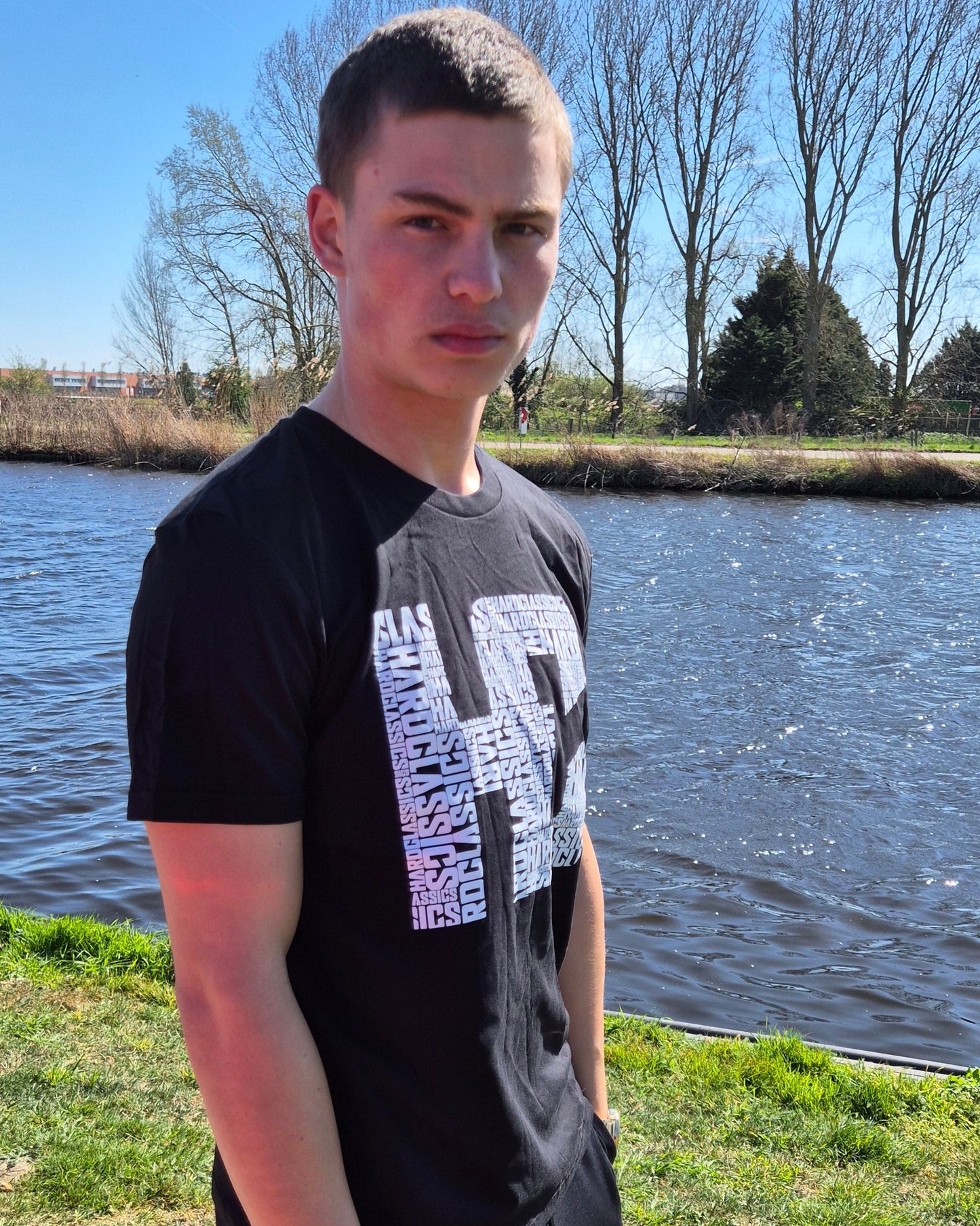 hardclassics logo shirt zwart