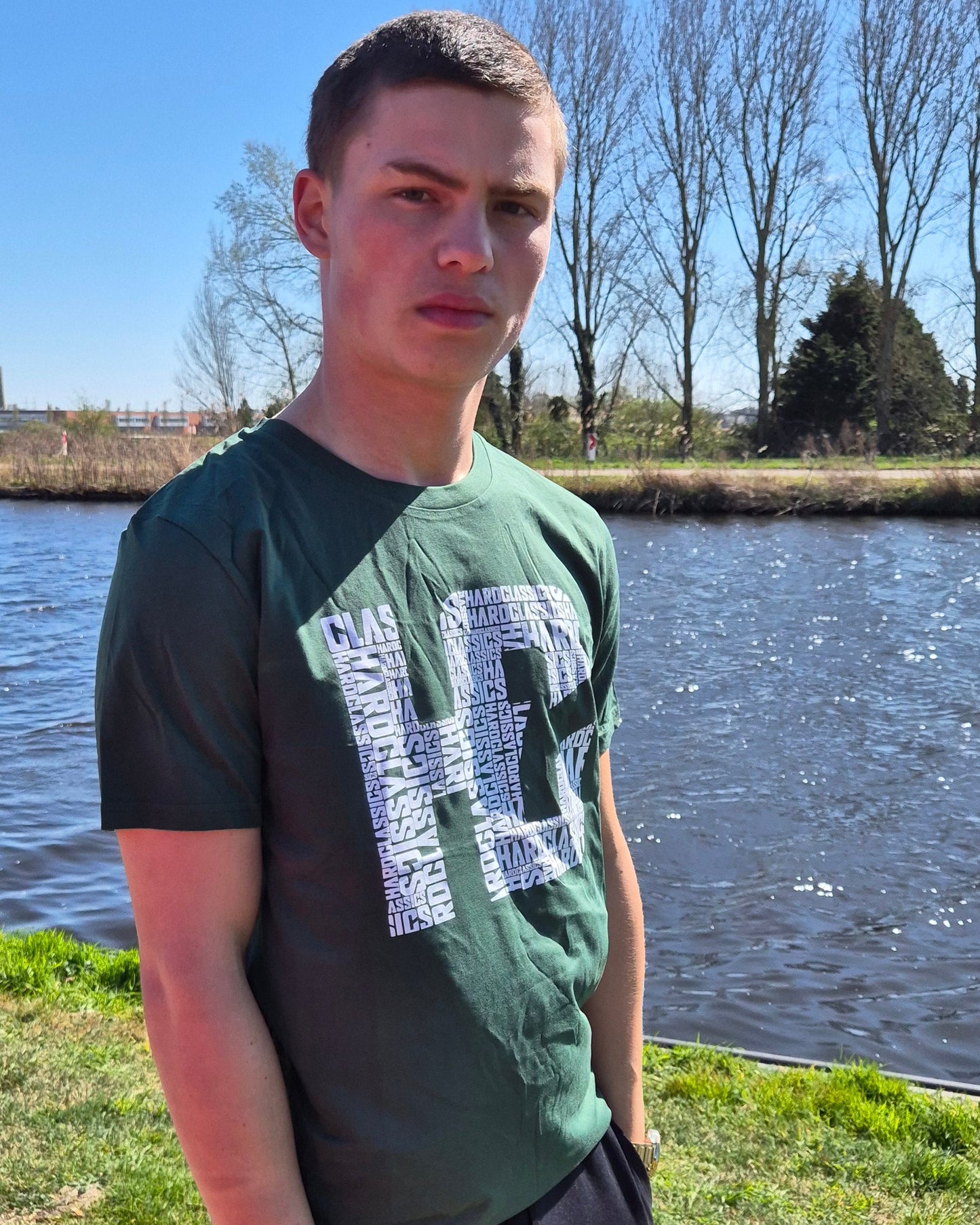 hardclassics hc logo shirt groen