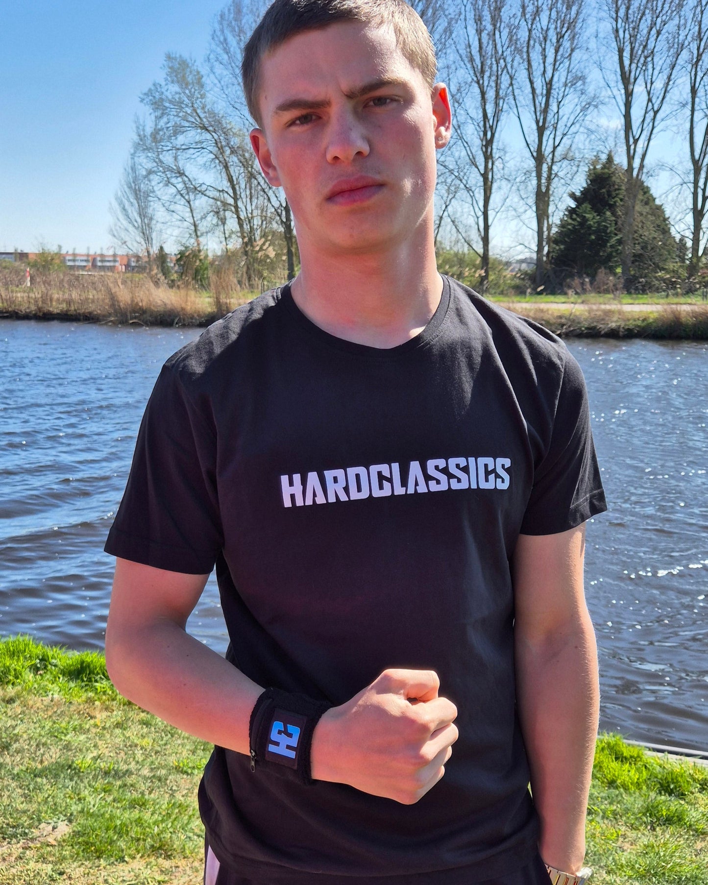 hardclassics logo shirt zwart