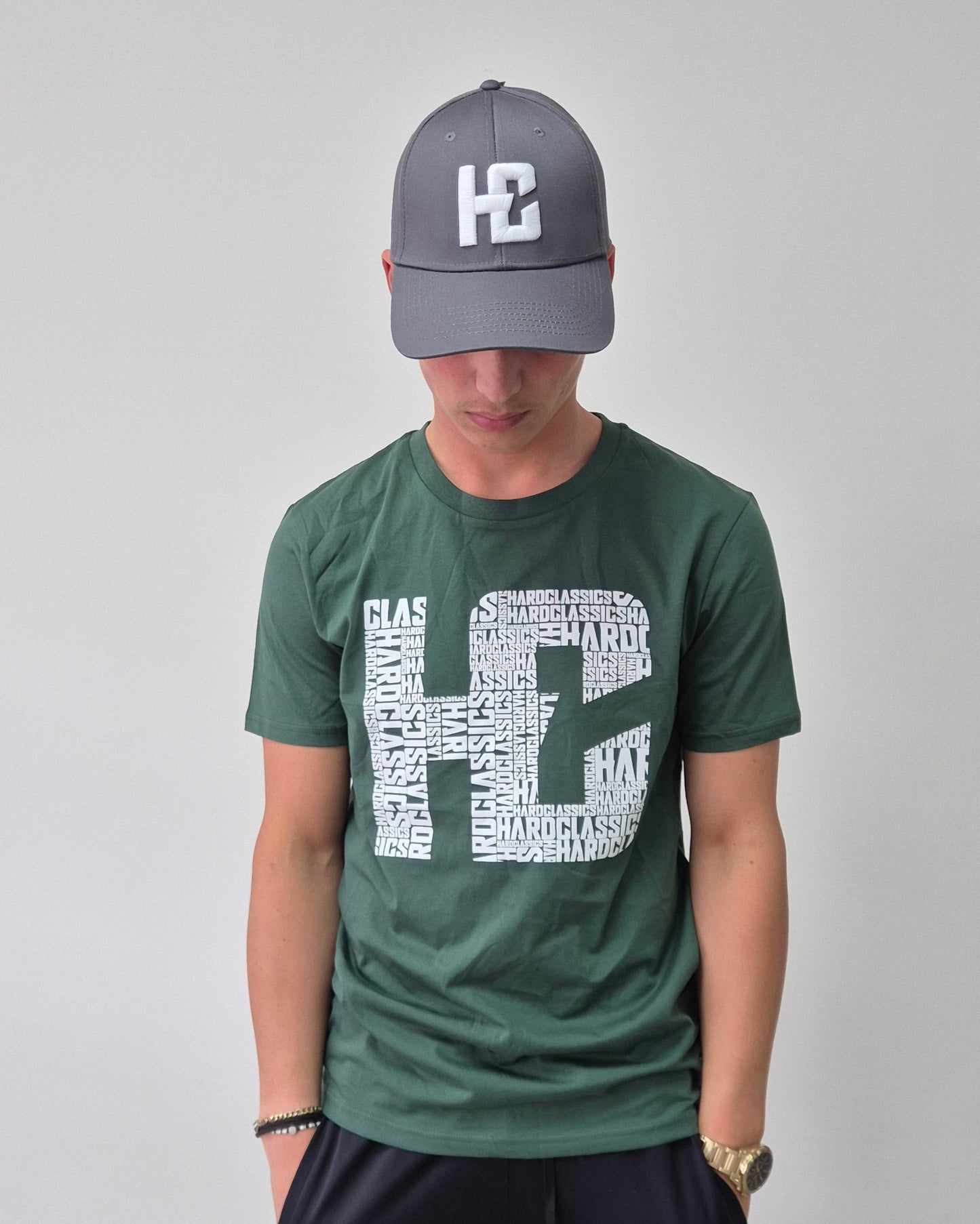 hardclassics hc logo shirt groen