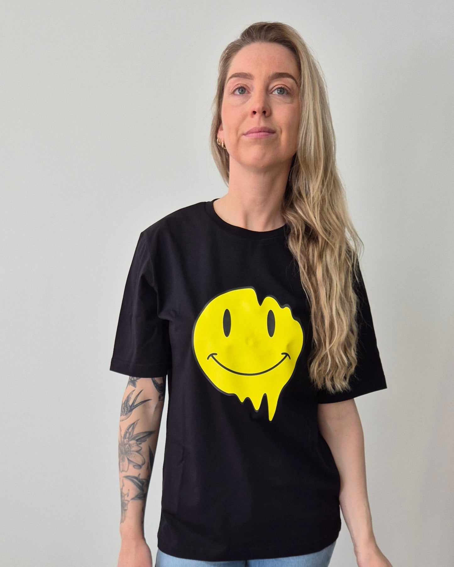 Shirt zwart smiley