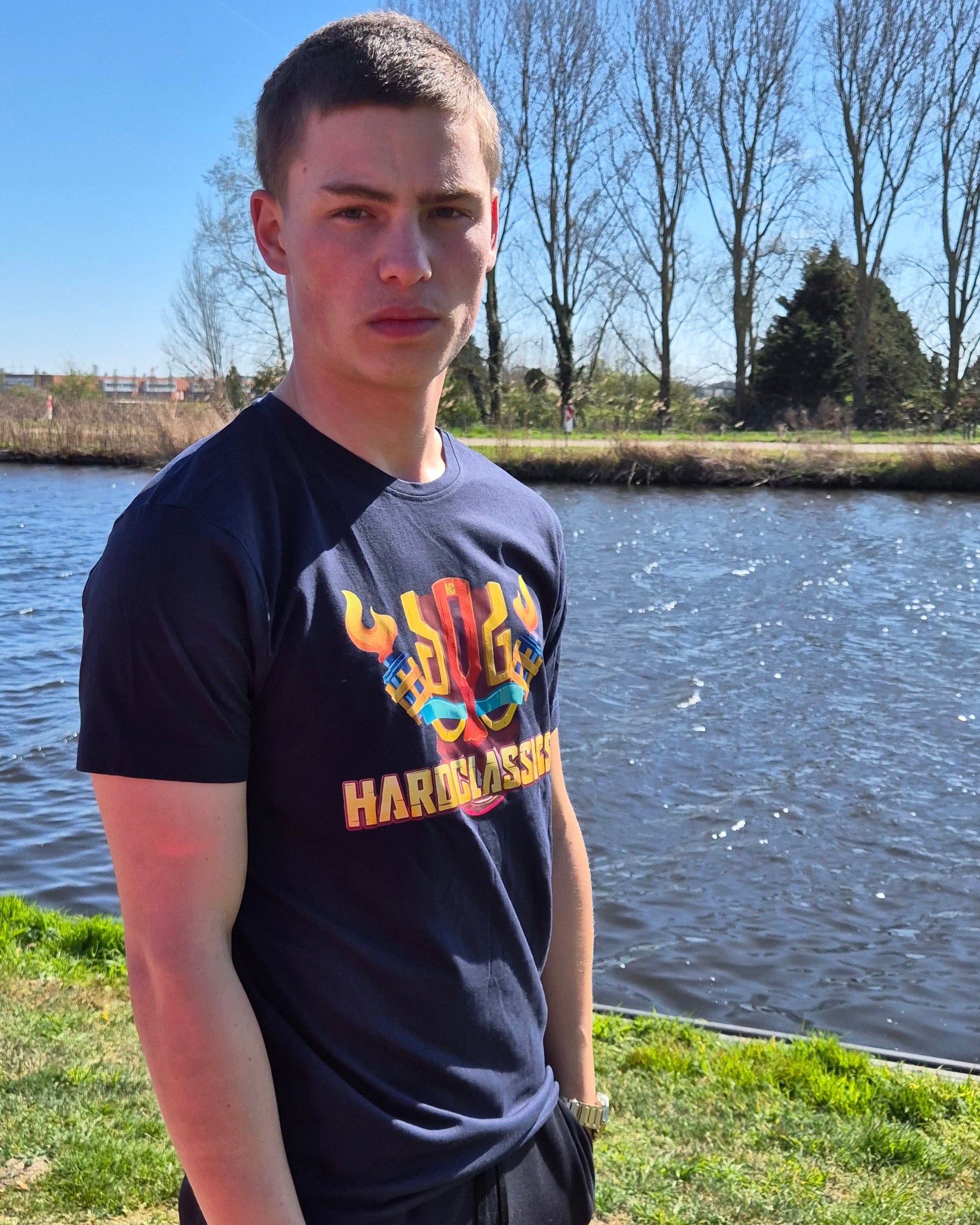 hardclassics totem shirt donker blauw