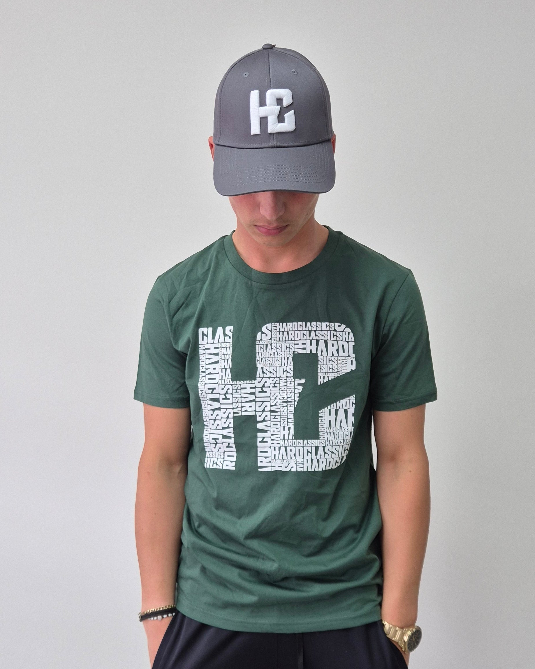 hardclassics hc logo shirt groen